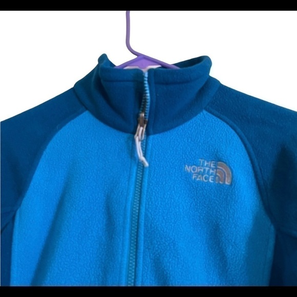 THE NORTH FACE Blue Fleece Full Zip Jacket Coat - Picture 5 of 5